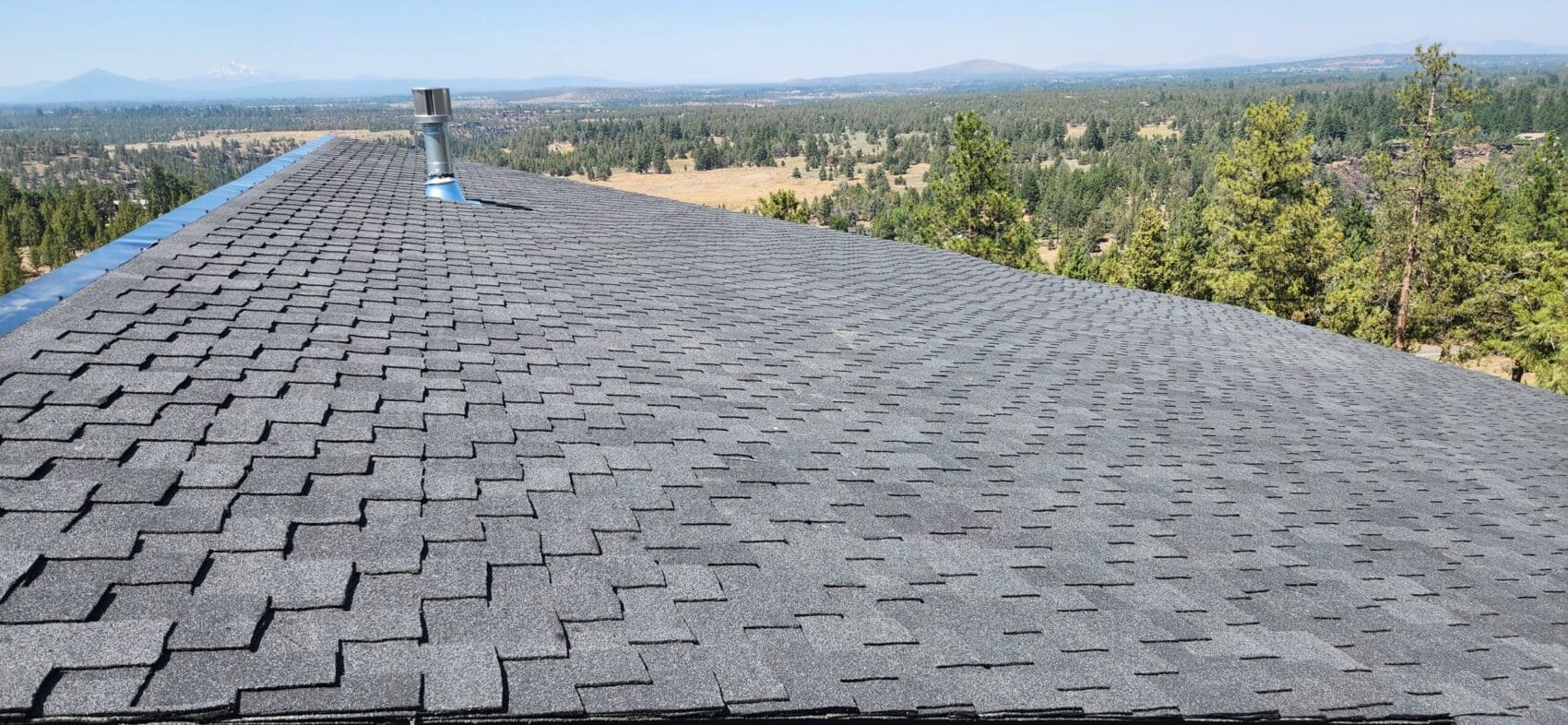 Large Roof with new asphalt shingles